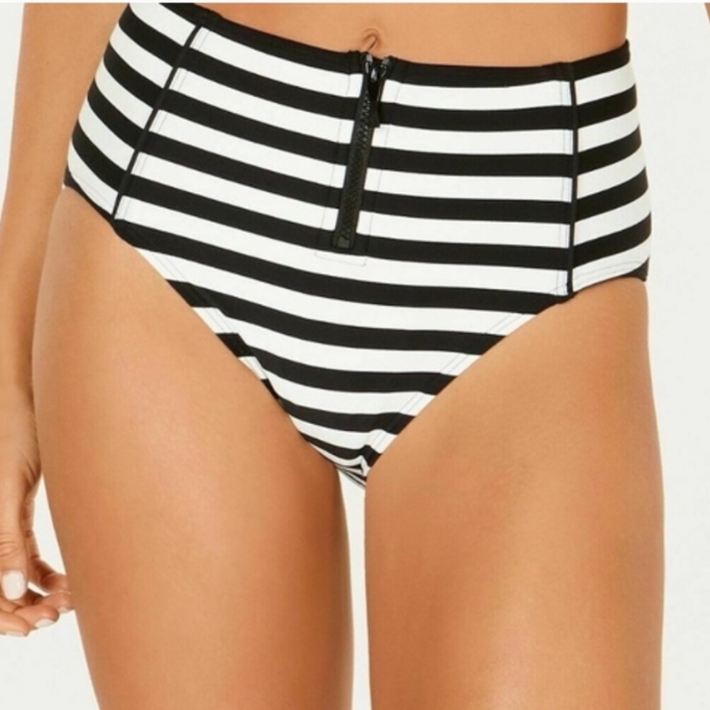 New without tags Kate Spade Marco Island Zipper Swim Bikini Bottom Size Small